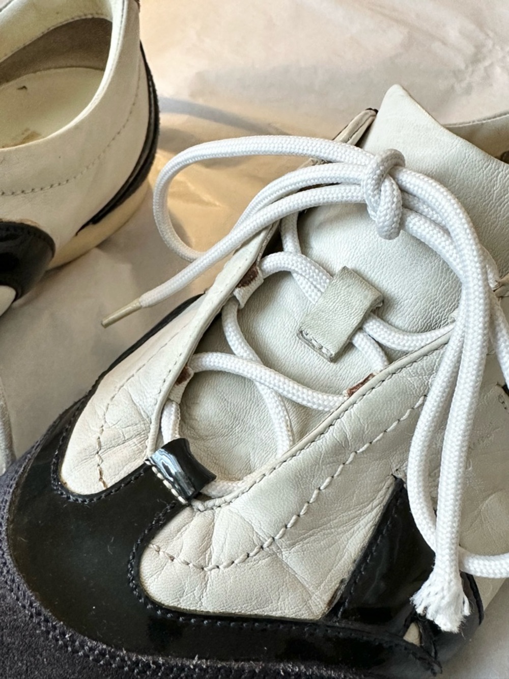 Salvatore Ferragamo Lace-Up Tennis Flats - Picture 5 of 16